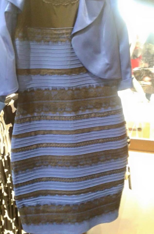 Black and blue dress, or white and gold?